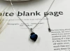 The new S925 sterling silver pendant set with sea blue topaz in the shape of a teardrop pear is a versatile and elegant bride necklace with a gentle smile Application Scenario